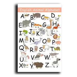 Obrazek dziecięcy 45x70 cm Alphabet – Wallity