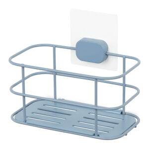 Jasnoniebieska samoprzylepna metalowa półka łazienkowa Grena – Compactor