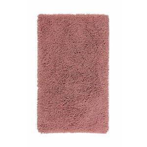 Czerwonoróżowy dywanik łazienkowy z bawełny organicznej Aquanova Mezzo, 70x120 cm