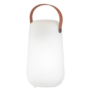 Biała/brązowa lampa stołowa LED (wysokość 26 cm) Collgar – Fischer & Honsel