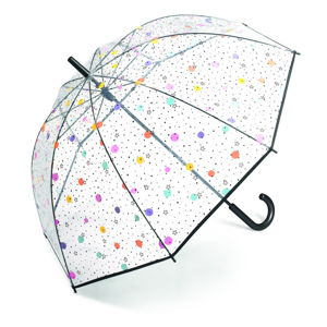 Damski przezroczysty parasol Ambiance Dots And Stars, ⌀ 95 cm