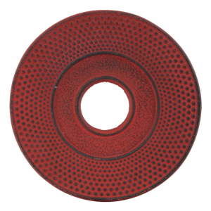 Czerwona żeliwna podkładka pod dzbanek na herbatę Tokyo Design Studio Arare, ⌀ 14 cm