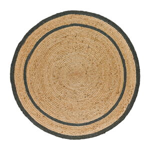 Szary/naturalny okrągły dywan ø 90 cm Mahon – Universal