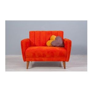Pomarańczowy fotel rozkładany Sifi