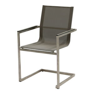 Brązowe metalowe krzesło ogrodowe Sienna – Garden Pleasure