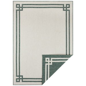 Zielono-kremowy dywan odpowiedni na zewnątrz Bougari Manito, 200x290 cm