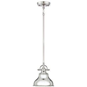 Lampa wisząca w srebrnym kolorze Elstead Lighting Emery Uno Mini