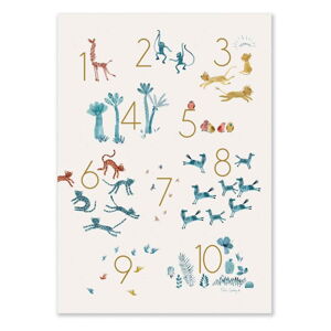 Obrazek dziecięcy 50x70 cm Numbers – Moulin Roty