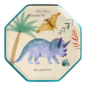 Papierowe jednorazowe tacki zestaw 8 szt. Dinosaur Kingdom – Meri Meri
