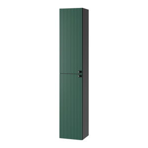 Zielono-antracytowa wysoka wisząca szafka łazienkowa 30x160 cm Asti – STOLKAR