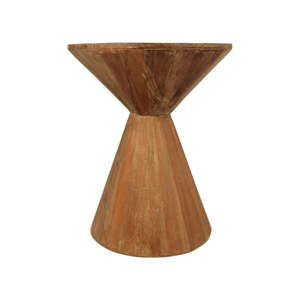 Drewniany stolik z recyklingu HSM collection Hourglass