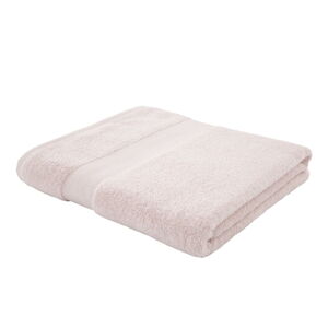 Jasnoróżowy ręcznik bawełniany z jedwabiem 100x150 cm - Bianca