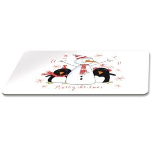 Taca ze świątecznym motywem PPD Singing Penguins, 23,3x14,3 cm