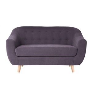 Fioletowa sofa 2-osobowa Jalouse Maison Vicky