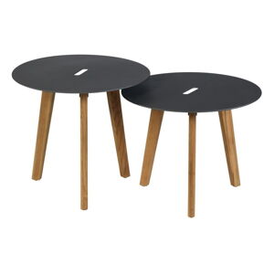 Okrągłe stoliki ogrodowe zestaw 2 szt. ø 50 cm Laura – Exotan