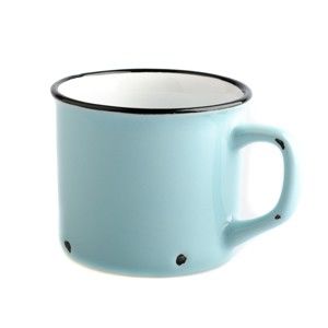 Jasnoniebieski ceramiczny kubek Dakls Story Time Over Tea, 230 ml