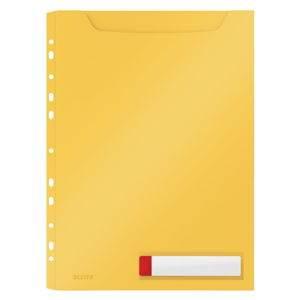 Żółty folder o zwiększonej pojemności Leitz Cosy, A4