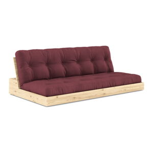 Bordowa rozkładana sofa 196 cm Base – Karup Design