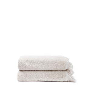 Zestaw 2 kremowych ręczników ze 100% bawełny Bonami, 50x90 cm
