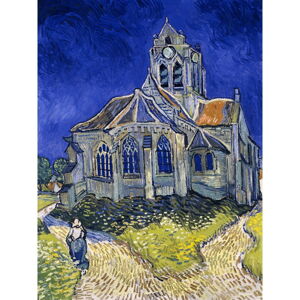 Obraz - reprodukcje 50x70 cm The Church at Auvers, Vincent van Gogh – Fedkolor