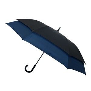 Czarno-niebieski parasol dla 2 osób Ambiance Framed, ⌀ 128 cm