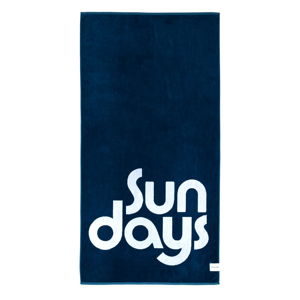 Niebieski ręcznik plażowy Sunnylife Nouveau Bleu