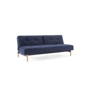 Ciemnoniebieska rozkładana sofa Innovation Ample Sofa Bed Mixed Dance Blue, 115x210 cm