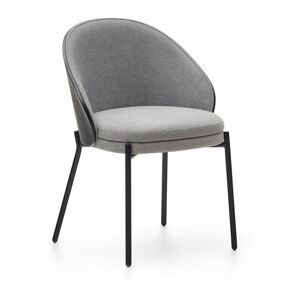Czarne/szare krzesła zestaw 2 szt. Eamy – Kave Home