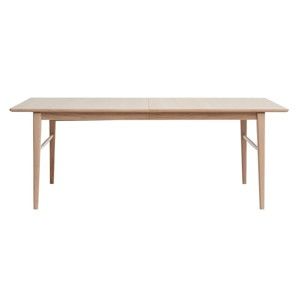 Stół rozkładany z drewna białego dębu Unique Furniture Rocca, 90x170/260 cm