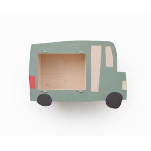 Półka dla dzieci z drewna brzozowego Little Nice Things Car