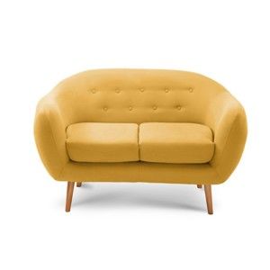 Ciemnożółta sofa 2-osobowa Scandi by Stella Cadente Maison Constellation