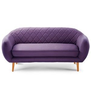 Sofa 3-osobowa Diva Criss Cross Dark Purple