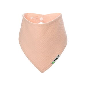 Różowy muślinowy śliniak-bandana T-TOMI Pink