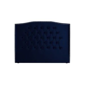 Ciemnoniebieski zagłówek łóżka Mazzini Sofas, 160x120 cm