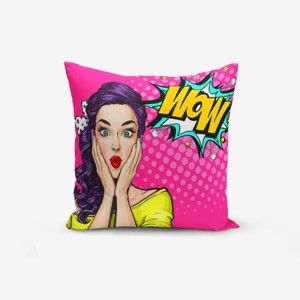 Poszewka na poduszkę z domieszką bawełny Minimalist Cushion Covers Pop Art Wow, 45x45 cm