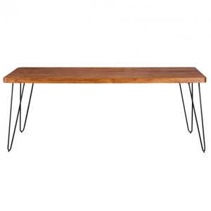 Stół z litego drewna sheesham Skyport BAGLI, 200x80 cm