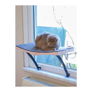 Różowe legowisko dla kota na okno 47x32 cm – Lydia&Co