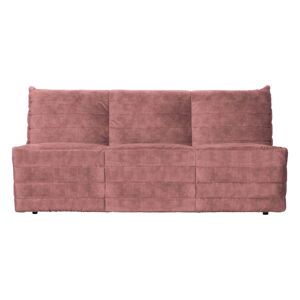 Jasnoróżowa aksamitna sofa 160 cm Bag – WOOOD