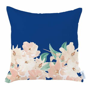 Niebiesko-różowa poszewka na poduszkę Mike & Co. NEW YORK Honey Roses, 43x43 cm