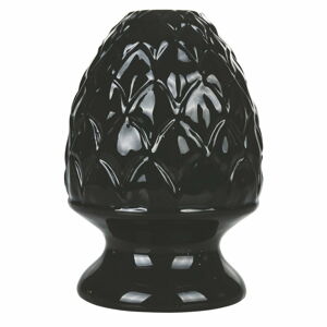 Czarny ceramiczny świąteczny świecznik Villa d'Este Pigna Porta