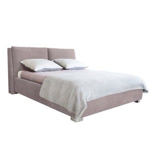 Jasnoróżowe łóżko 2-osobowe Mazzini Beds Vicky, 140x200 cm
