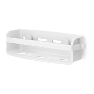 Biała samoprzylepna plastikowa półka łazienkowa Flex – Umbra