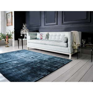 Ciemnoniebieski ręcznie tkany dywan Flair Rugs Swarowski, 200x290 cm