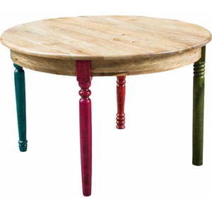 Stół do jadalni z drewna mangowca Støraa Flint, Ø 137 cm