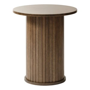 Okrągły stolik w dekorze dębu ø 50 cm Nola – Unique Furniture
