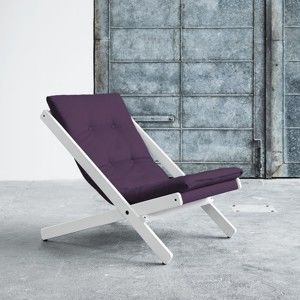 Fotel składany Karup Boogie White/Purple