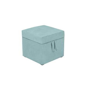 Jasnoniebieski puf z miejscem do przechowywania KICOTI Cube