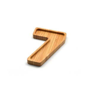 Miska bambusowa na orzeszki w kształcie numeru 7 Bambum Numero