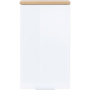Biała wisząca szafka łazienkowa w dekorze dębu 39x69 cm Pescara – Germania
