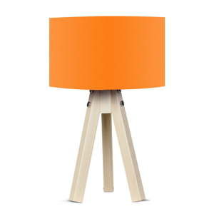 Lampa stołowa z pomarańczowym abażurem Kate Louise Naturel